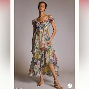 NWT Anthropologie Geisha Designs Floral Maxi Dress